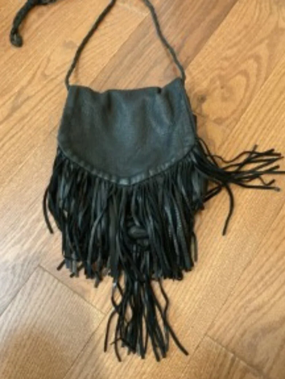 Leather Fringe Erda Hobo bag